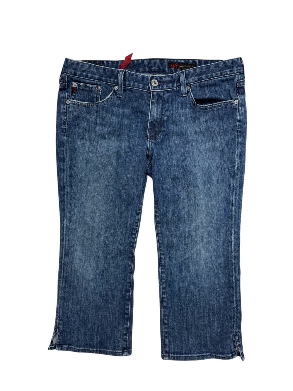 AG ADRIANO GOLDSCHMIED The Athena Crop Low-rise Jeans Size 31 2010s USA Capri